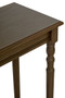Heritage Dark Brown Rectangular Wooden Console Table