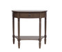 Heritage Dark Brown One Drawer Wooden Console Table