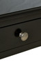 Heritage Two Drawer Bobble Detail Black Wooden Console Table