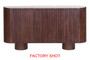 Babel Travertine and Mango Wood 2 Door Curved Sideboard