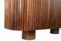 Babel Travertine and Mango Wood 2 Door Curved Sideboard