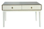 Dorsino Ivory Wood Veneer Two Drawer Dressing Table