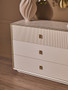 Dorsino Ivory Wood Veneer Three Drawer Chest