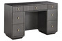 Dorsino Brown Grey Wood Veneer Seven Drawer Dressing Table
