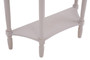 Heritage Grey Putty Half Moon One Drawer Wooden Console Table