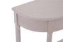 Heritage Grey Putty Half Moon One Drawer Wooden Console Table