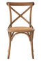 Lyon Grey Oak Wood And Rattan Cross Back Dining Chair