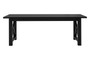Lyon Black Oak Wood Dining Table