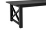 Lyon Black Oak Wood Dining Table