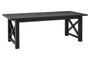 Lyon Black Oak Wood Dining Table