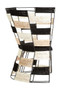 Fusion Beige And Black And White Woven Chair