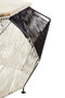 Fusion Black And Silver Woven Hexagon Coffee Table