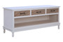 Heritage 3 Drawer White Wooden Sideboard