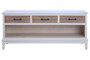 Heritage 3 Drawer White Wooden Sideboard