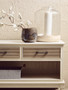 Heritage 3 Drawer White Wooden Sideboard