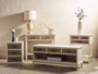 Heritage 3 Drawer White Wooden Sideboard