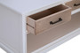 Heritage 3 Drawer White Wooden Sideboard