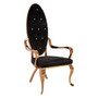 Novara Black Velvet / Rose Gold Baroque Chair Novara Black Velvet / Rose Gold Baroque Chair