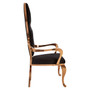 Novara Black Velvet / Rose Gold Baroque Chair