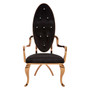 Novara Black Velvet / Rose Gold Baroque Chair Novara Black Velvet / Rose Gold Baroque Chair
