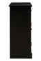 Heritage Black Rattan and Wooden Two Door Sideboard
