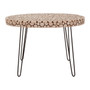Lacuna Fir Wood Disc Mosaic Oval Coffee Table