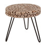 Lacuna Fir Wood Mosaic Disc Round Side Table