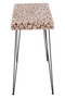 Lacuna Fir Wood Disc Mosaic Console Table