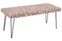 Lacuna Fir Wood Disc Mosaic Coffee Table
