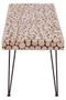 Lacuna Fir Wood Disc Mosaic Coffee Table