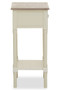 Heritage One Drawer Ivory Wooden Side Table