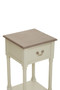 Heritage One Drawer Ivory Wooden Side Table
