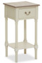 Heritage One Drawer Ivory Wooden Side Table