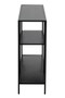Acero Black Metal Shelf Console Table