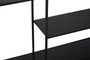 Acero Black Metal Shelf Console Table
