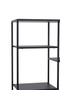 Acero Black Metal Multi Tier Shelf Unit