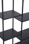 Acero Black Metal Multi Tier Shelf Unit