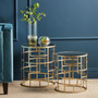 Avantis  Set Of 2 Champagne Finish Side Tables