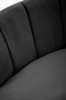 Hasna Three Seat Black Velvet Sofa
