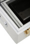 Parley Set of Three White Grey and Black Storage Trunks