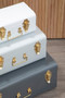 Parley Set of Three Assorted Grey Storage Trunks