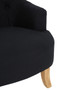 Hampstead Black Cotton Armchair
