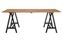 Hampstead Pine Wood And Iron Dining Table