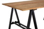 Hampstead Pine Wood And Iron Dining Table