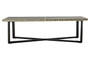 Boho Black and White Bone Inlay Coffee Table