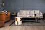 Boho Black and White Bone Inlay Coffee Table