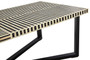 Boho Black and White Bone Inlay Coffee Table