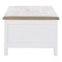 Hampstead White and Oak Wood Coffee Table with Drawers