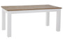 Hampstead Oak Wood Top White Dining Table