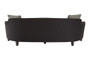 Rania 3 Seat Black Dimity Fabric Sofa